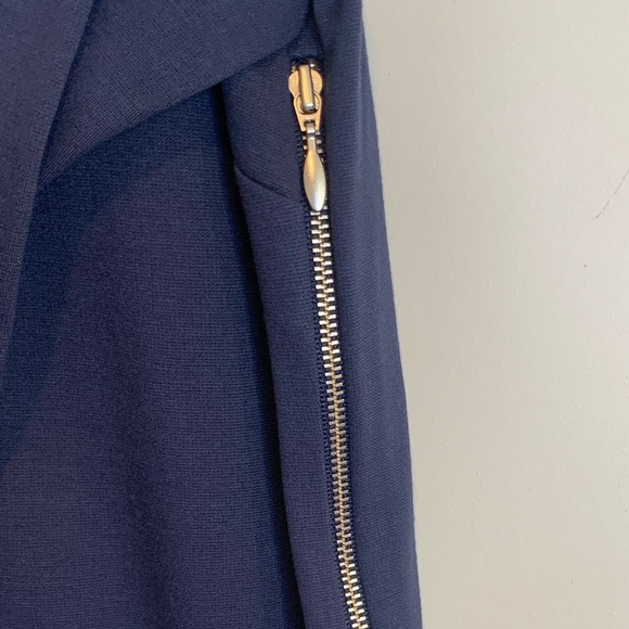 NWT Banana Republic two tone cream and dark blue dress career size 14 - Picture 7 of 11